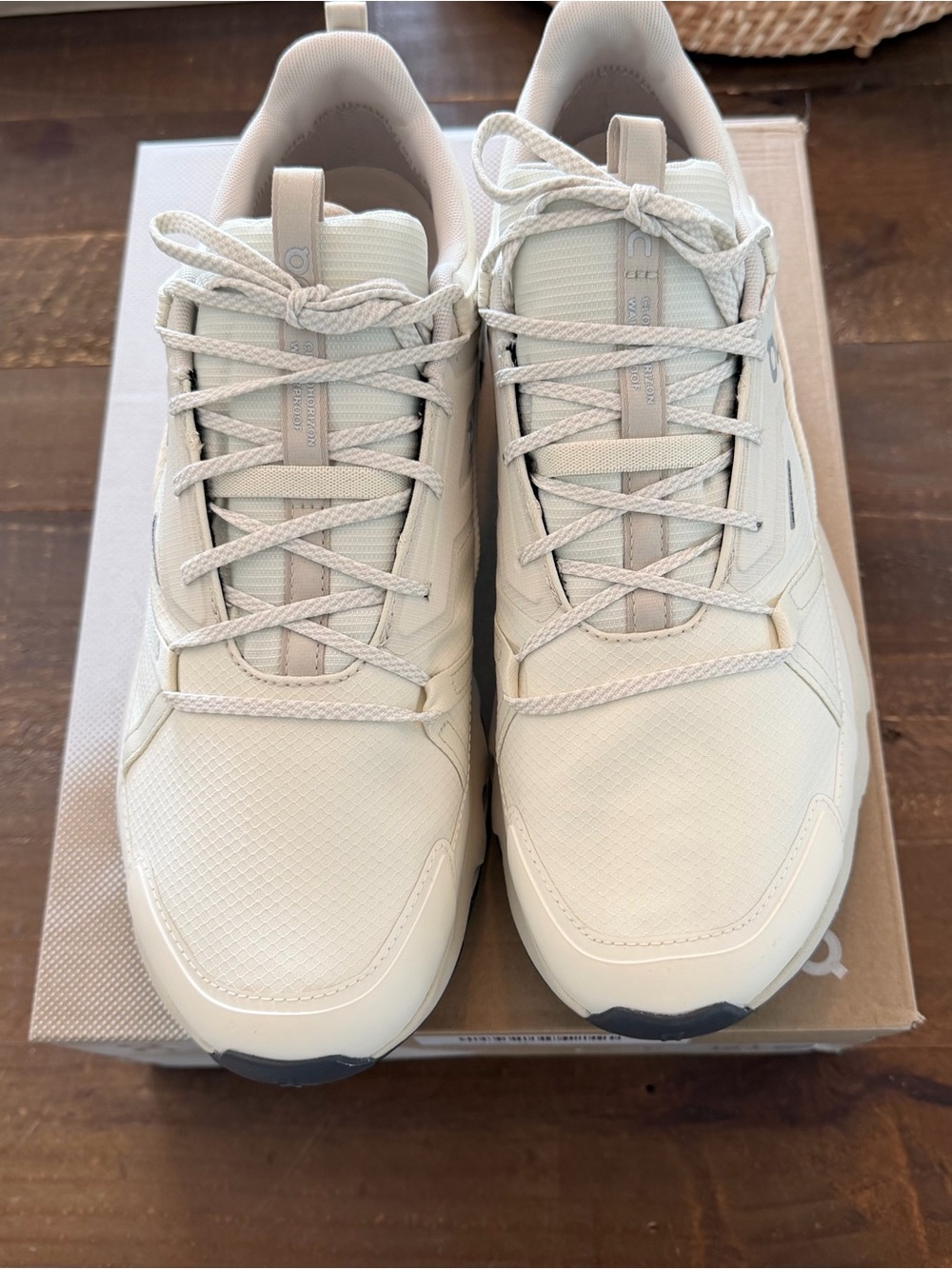 On Running Cloudhorizon Waterproof Men's Sneakers — Cream/Off-White - Picture 3 of 8